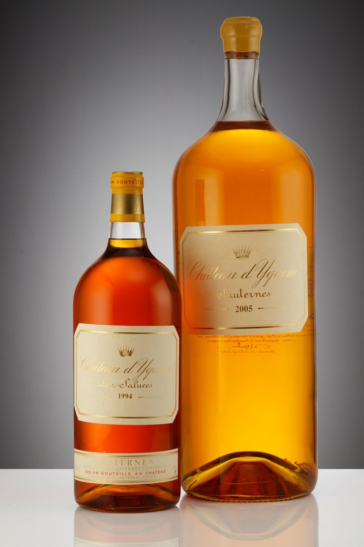 Château d'Yquem, 1994 (1 x 5 litre): Château d'Yquem, 1994 (1 x 5 litre) Region: Sauternes Capsule: slightly worn Packaging: individual wooden case For further information on this lot please visit Bonhams.com For further