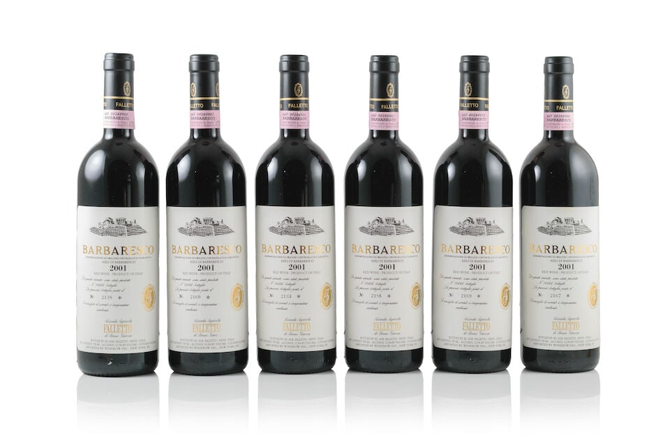 Bruno Giacosa, Barbaresco Asili Falletto, 2001 (6 x 750ml): Bruno Giacosa, Barbaresco Asili Falletto, 2001 (6 x 750ml) Region: Piedmont Label: 2 lightly worn labels Notes: Soutirage stickers & integrated US import labels For further information on this lot
