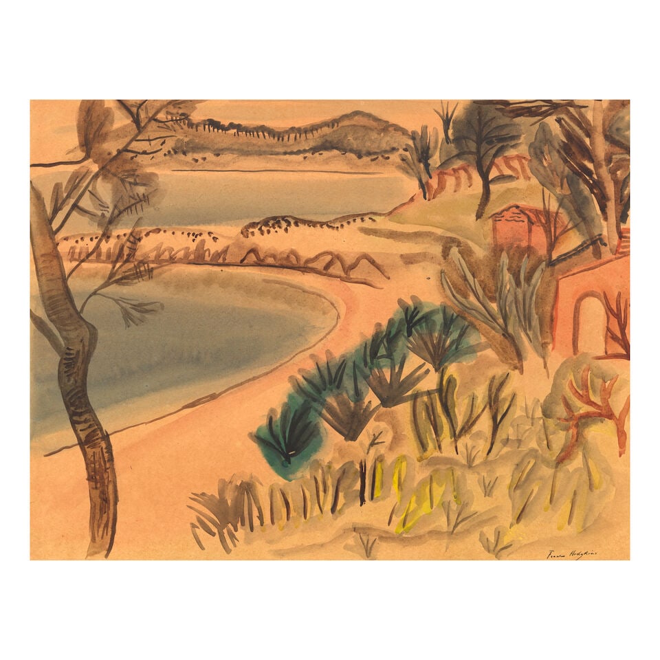 Frances Mary Hodgkins (New Zealander/British, 1869-1947) Shining Waters 45.7 x 57.8 cm. (18 x 22... (1 of 4)