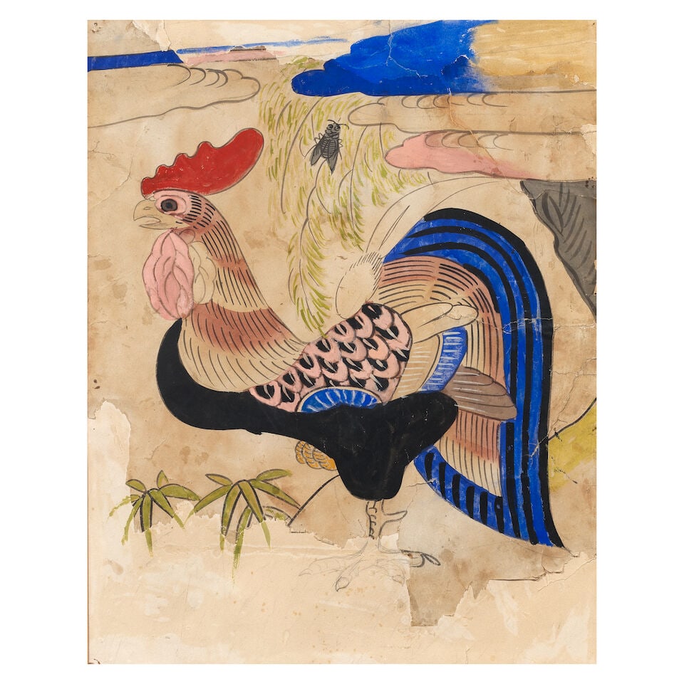 Elizabeth Keith (British, 1887-1956) The Cockerel 58.8 x 46.2 cm. (23 1/8 x 18 1/8 in.): Elizabeth Keith (British, 1887-1956) The Cockerel gouache and pencil 58.8 x 46.2 cm. (23 1/8 x 18 1/8 in.) Footnotes: Provenance Juliet Pannett, December 1983, by whom gifted to the present owner Priv