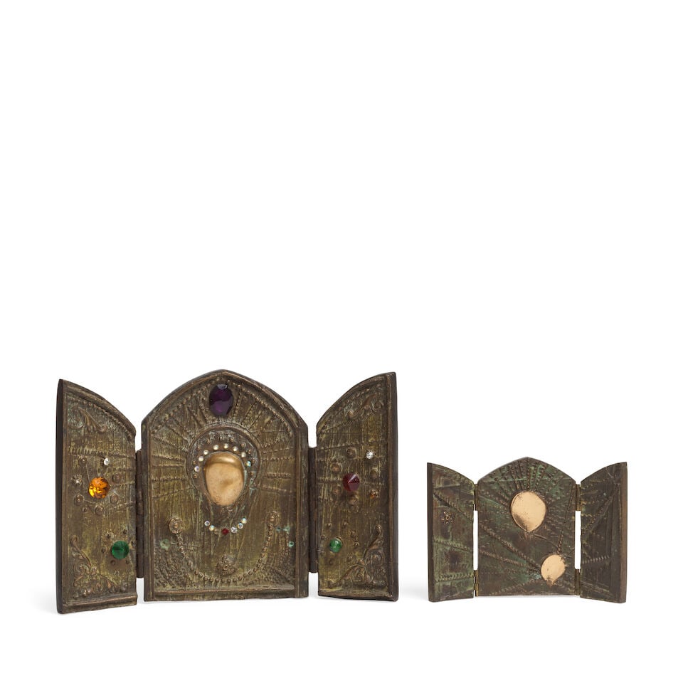 Margaret Lovell D.LITT(Hon) D.F.A.(Lond), F.R.B.S., R.W.A. (British, born 1939) Icon Triptych 16... (1 of 3)