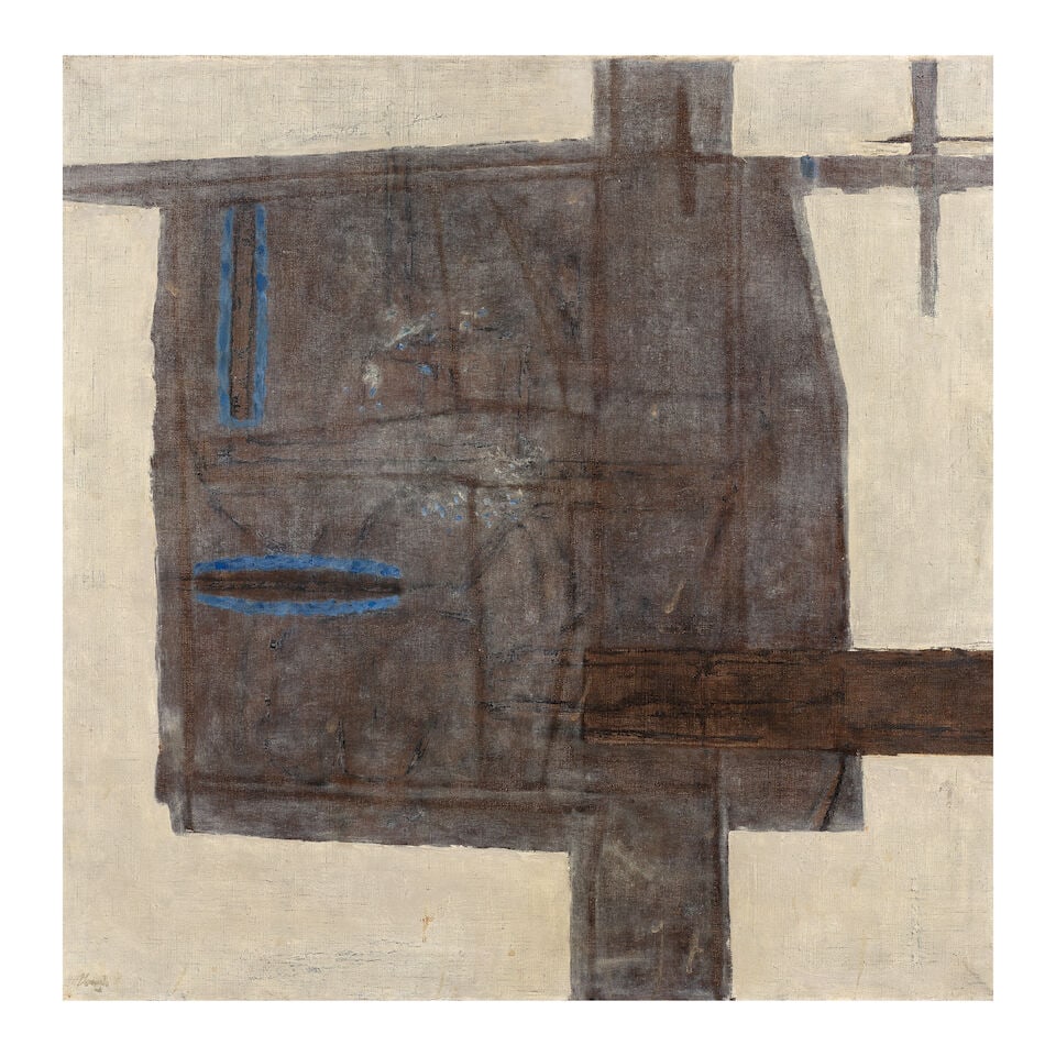 Prunella Clough (British, 1919-1999) Landscape Through Glass V 92 x 91 cm. (36 1/4 x 35 3/4 in.): Prunella Clough (British, 1919-1999) Landscape Through Glass V signed 'Clough' (lower left) oil on canvas 92 x 91 cm. (36 1/4 x 35 3/4 in.) Footnotes: Provenance With The Piccadilly Gallery, London, D