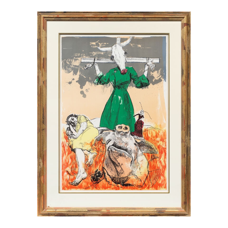 Dame Paula Rego R.A. (British, 1935-2022) Scarecrow Lithograph in colours, 2006, on wove paper, ... - 2