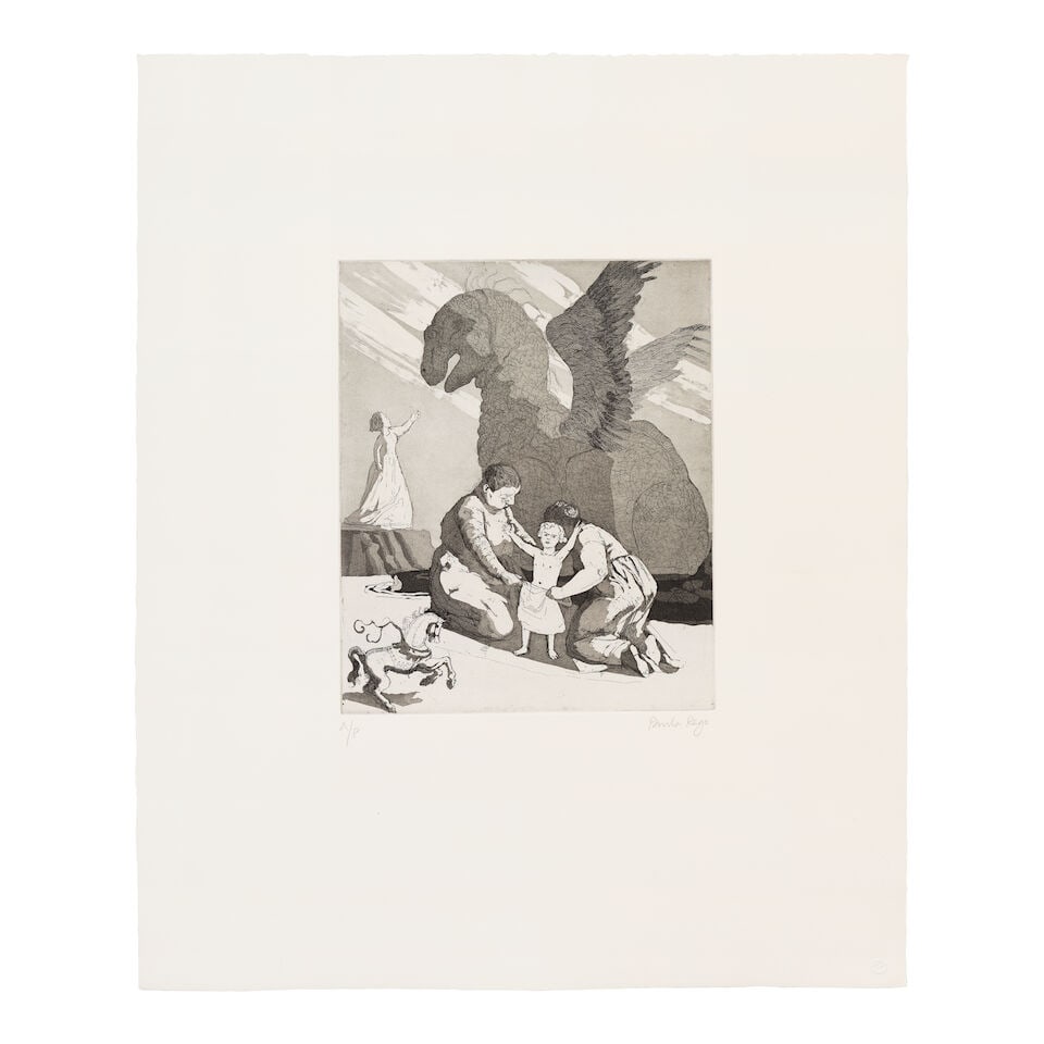 Dame Paula Rego R.A. (British, 1935-2022) Andromeda Etching with aquatint, 1990, on wove paper, ...: Dame Paula Rego R.A. (British, 1935-2022) Andromeda (Rosenthal 71) Etching with aquatint, 1990, on wove paper, signed and inscribed 'A/P' in pencil, one of 14 artist's proofs aside from the numbered e