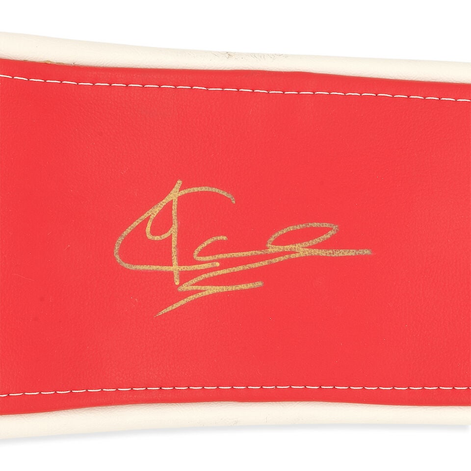 Joe Calzaghe v Jeff Lacy signed presentation replica belt - 4