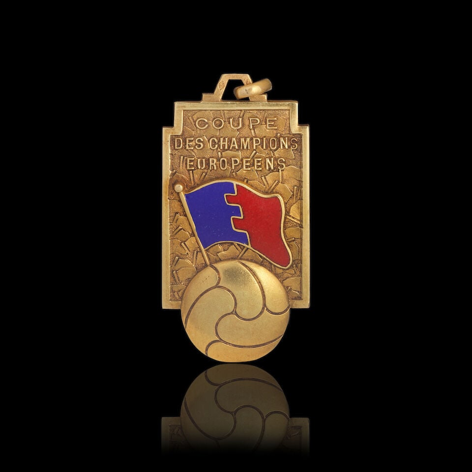 Alfredo Di Stéfano, Real Madrid, 1958 European Cup Winners' Medal: Alfredo Di Stéfano, Real Madrid, 1958 European Cup Winners' Medal 'Coupe Des Champions Européens' 1957-58 winners' gold medal presented to Alfredo di Stéfano of Real Madrid 18ct gold, t