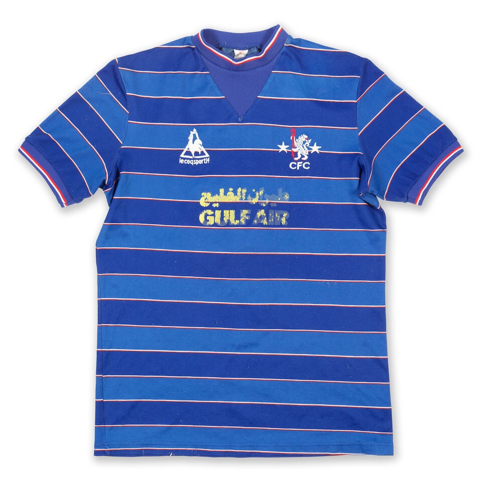Mickey Thomas shirt, Chelsea v Leeds United 28 April 1984 (1 of 2)