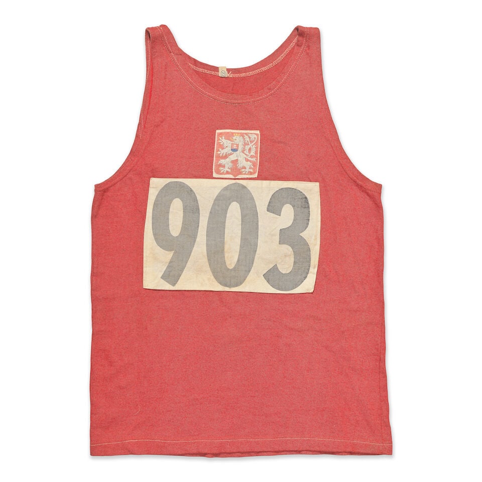 Emil Zátopek 1952 Helsinki Olympics Running Vest (1 of 3)