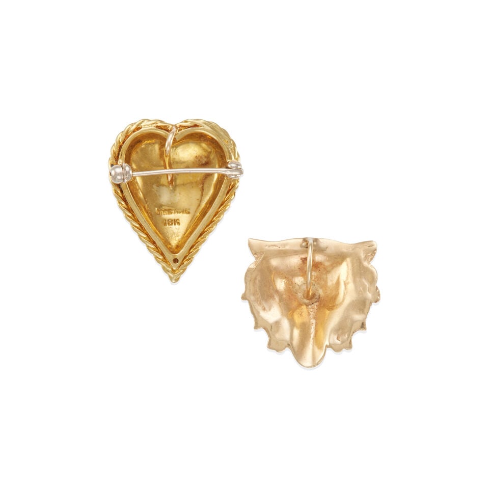 TWO GOLD JEWELRY ITEMS - 2