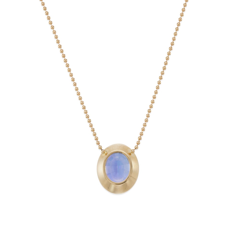 14K GOLD AND TANZANITE NECKLACE - 2