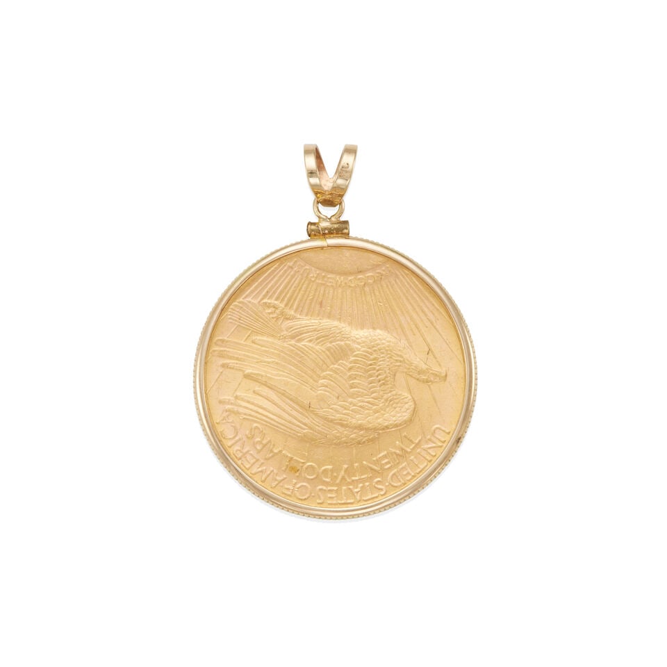 GOLD COIN PENDANT - 2