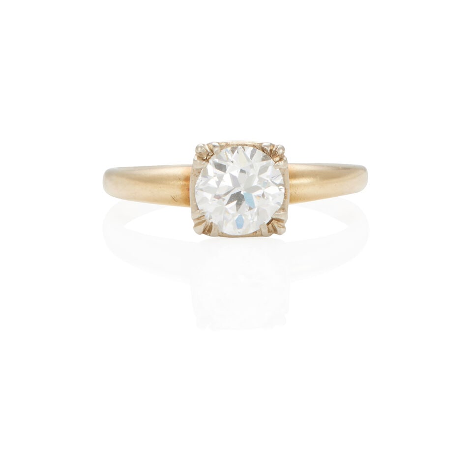 14K GOLD AND DIAMOND RING (1 of 2)