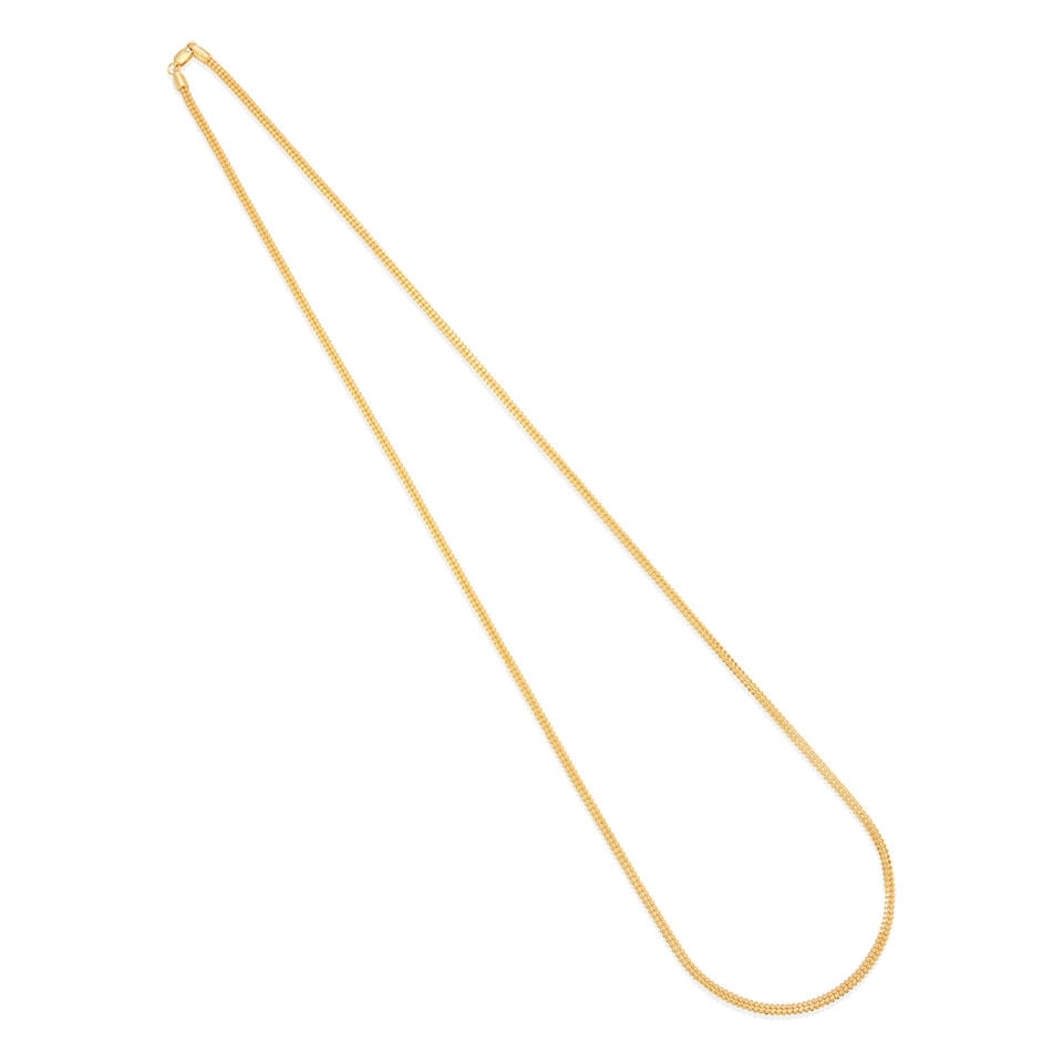 22K GOLD SNAKE CHAIN NECKLACE (1 of 2)