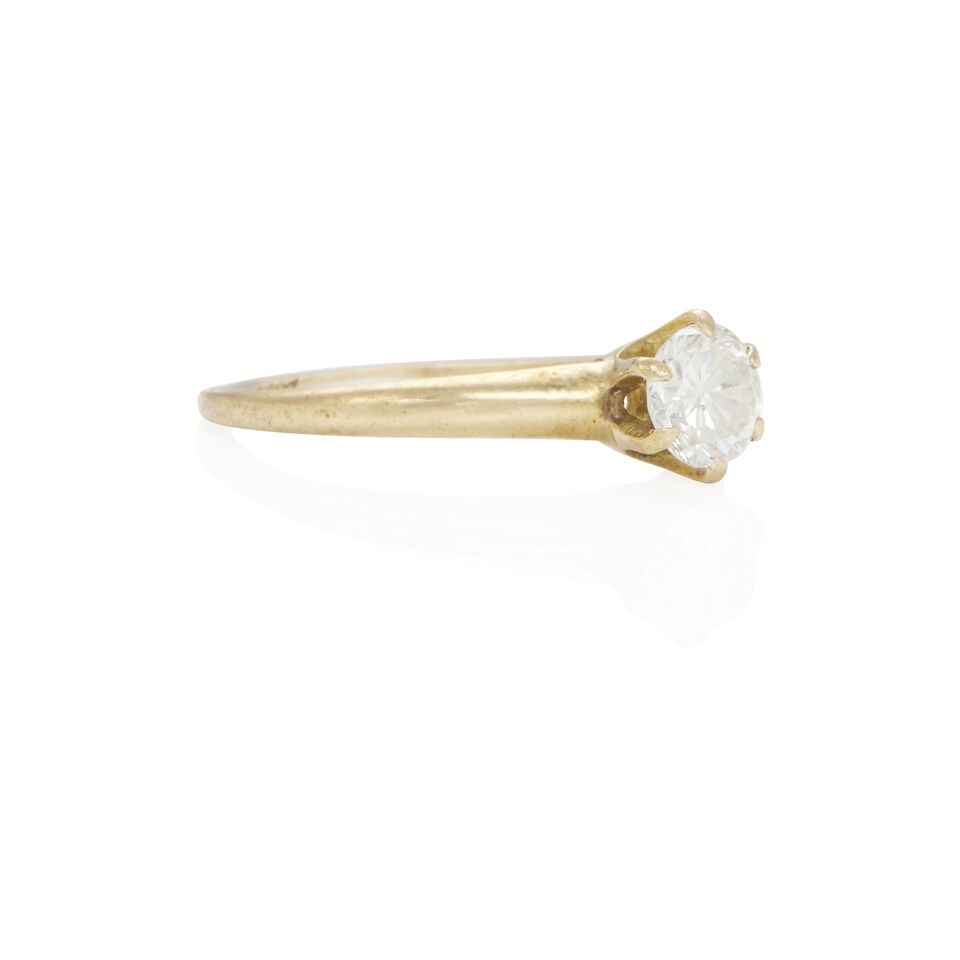 14K GOLD AND DIAMOND RING - 2