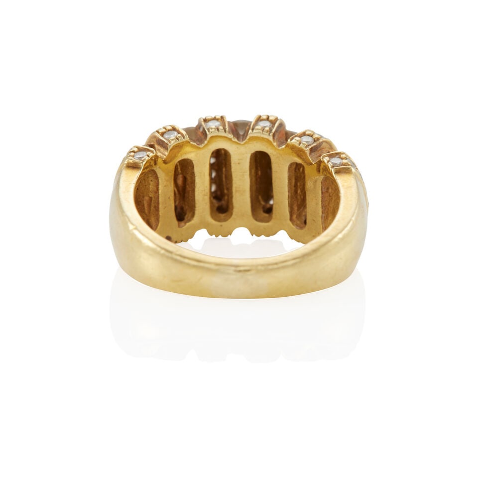 18K GOLD AND DIAMOND RING - 2