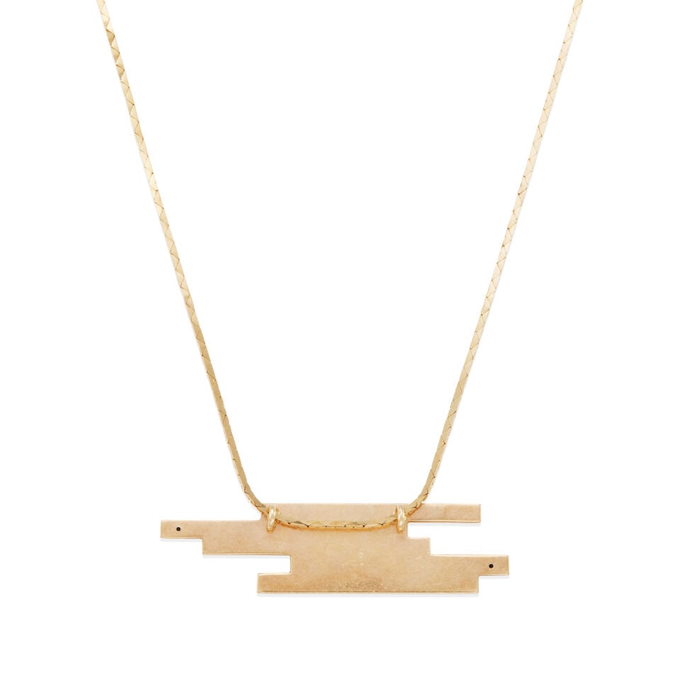 14K GOLD PENDANT AND NECKLACE - 2
