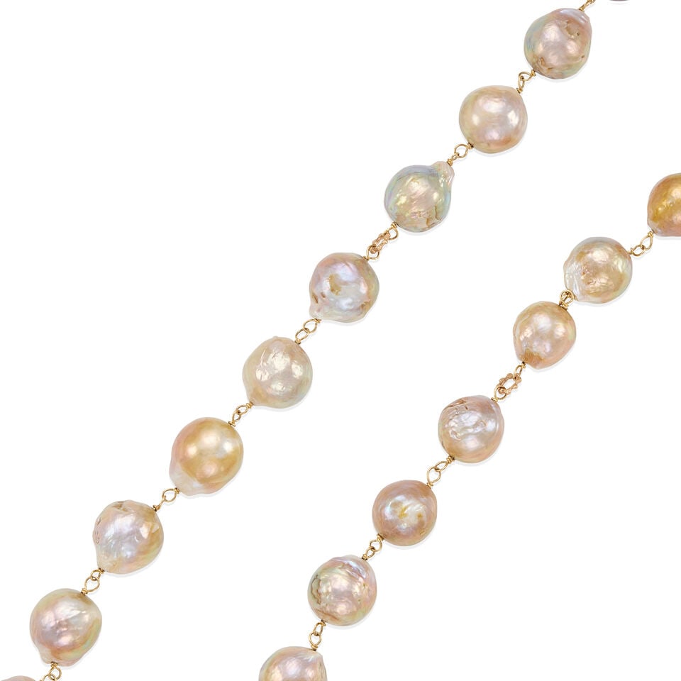 DOMINIQUE COHEN: 18K GOLD AND CULTURED PEARL NECKLACE - 2