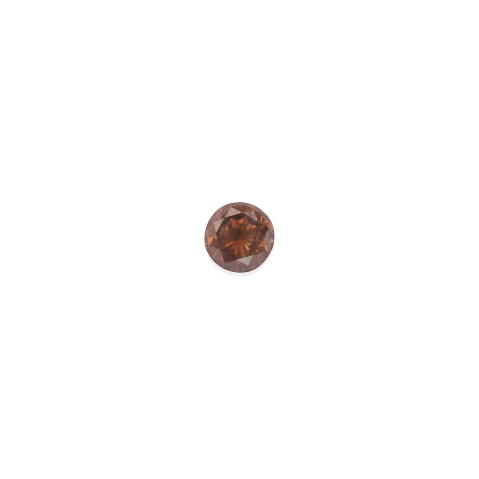LOOSE ROUND DIAMOND: LOOSE ROUND DIAMOND • 1 loose round diamond weighing approximately 1.19 carats and measuring approximately 6.31 - 6.51 x 4.48 mm Footnotes: Overall condition, very good Diamond: Fancy Brown