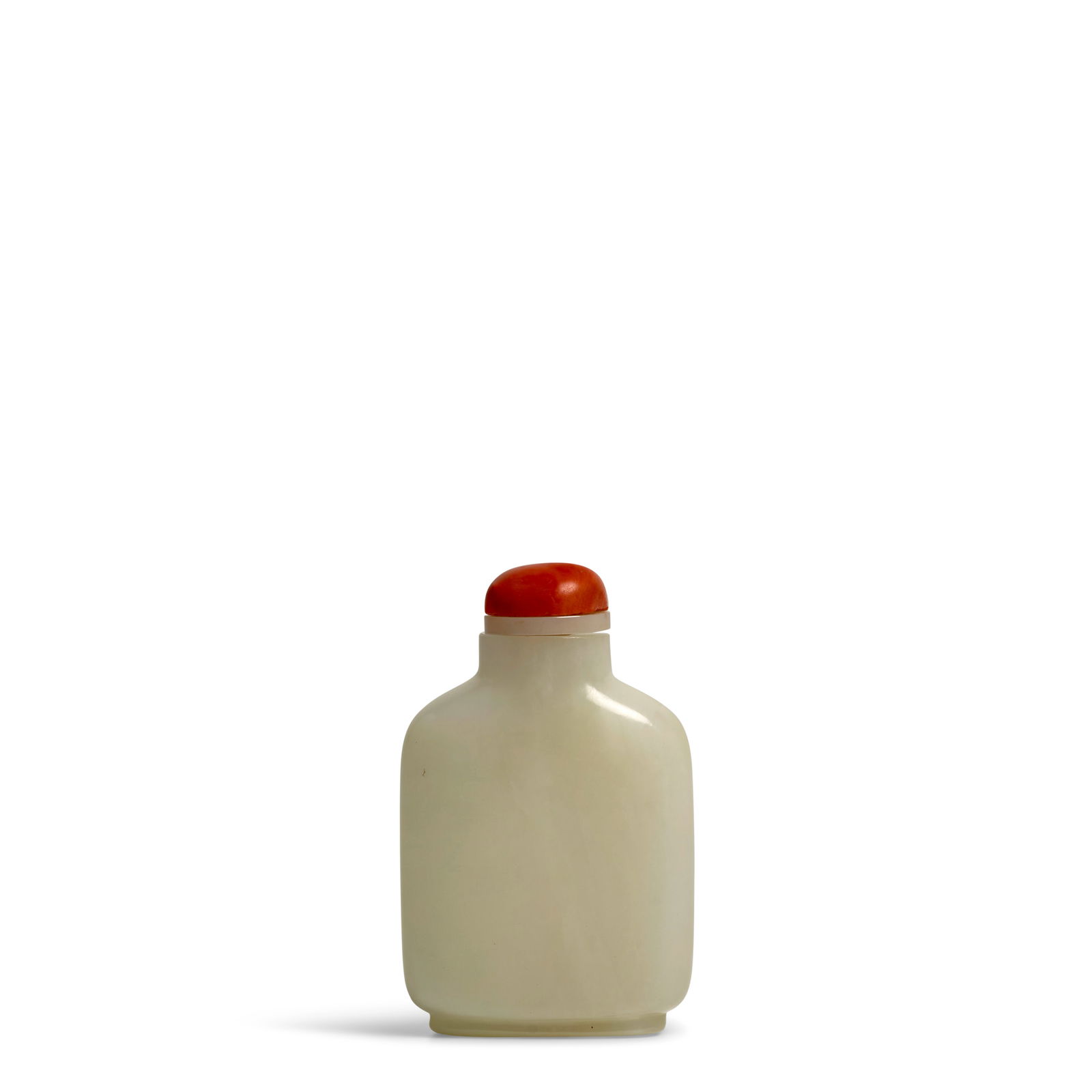 A PLAIN WHITE JADE SNUFF BOTTLE 1750-1820 (1 of 1)