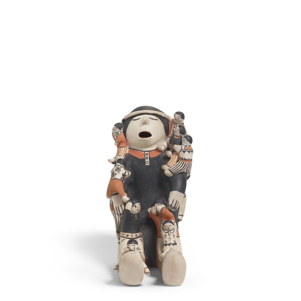 A Helen Cordero pottery storyteller figure (1 of 4)