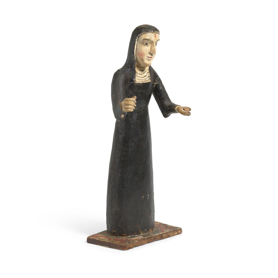 A José Rafael Aragón-attributed bulto of Santa Rita de Casia - 4