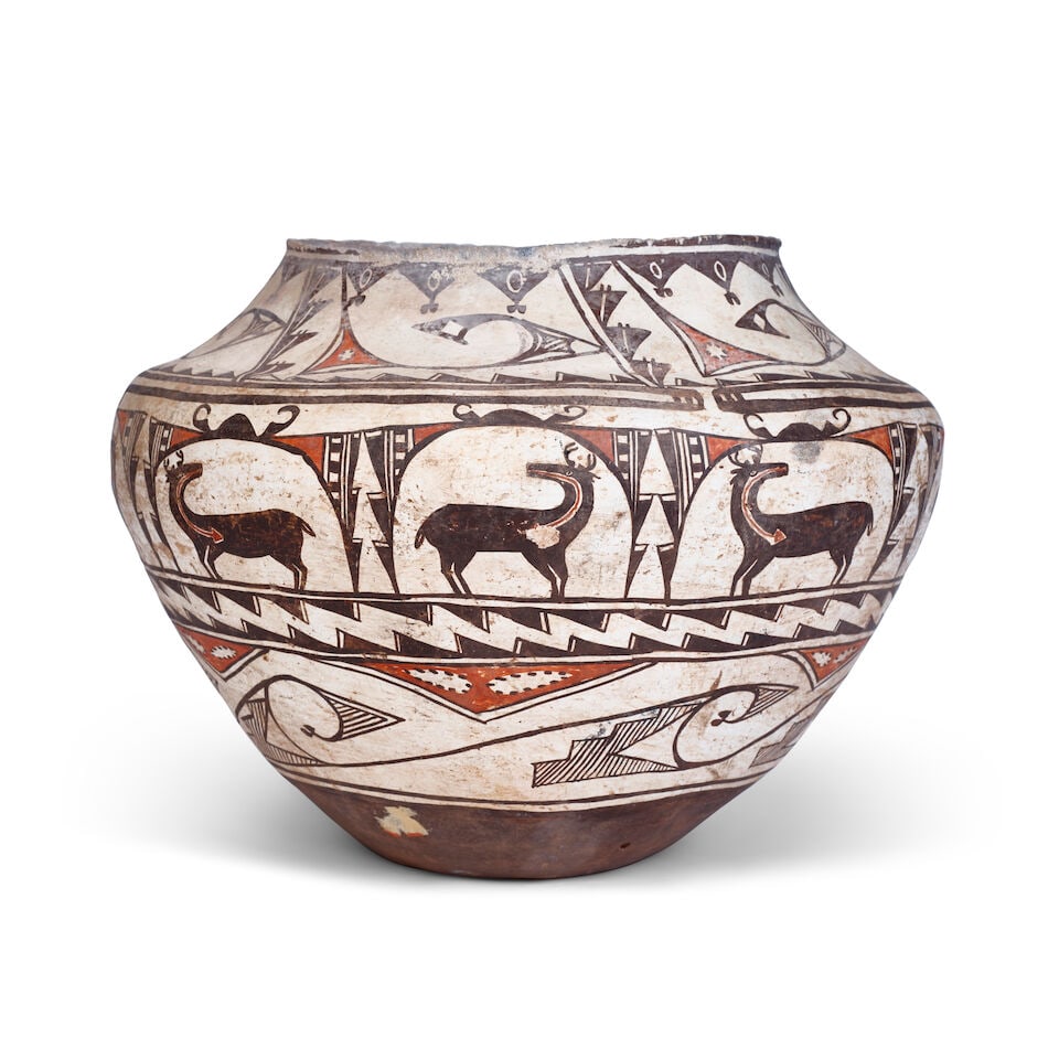 A Zuni polychrome olla - 3