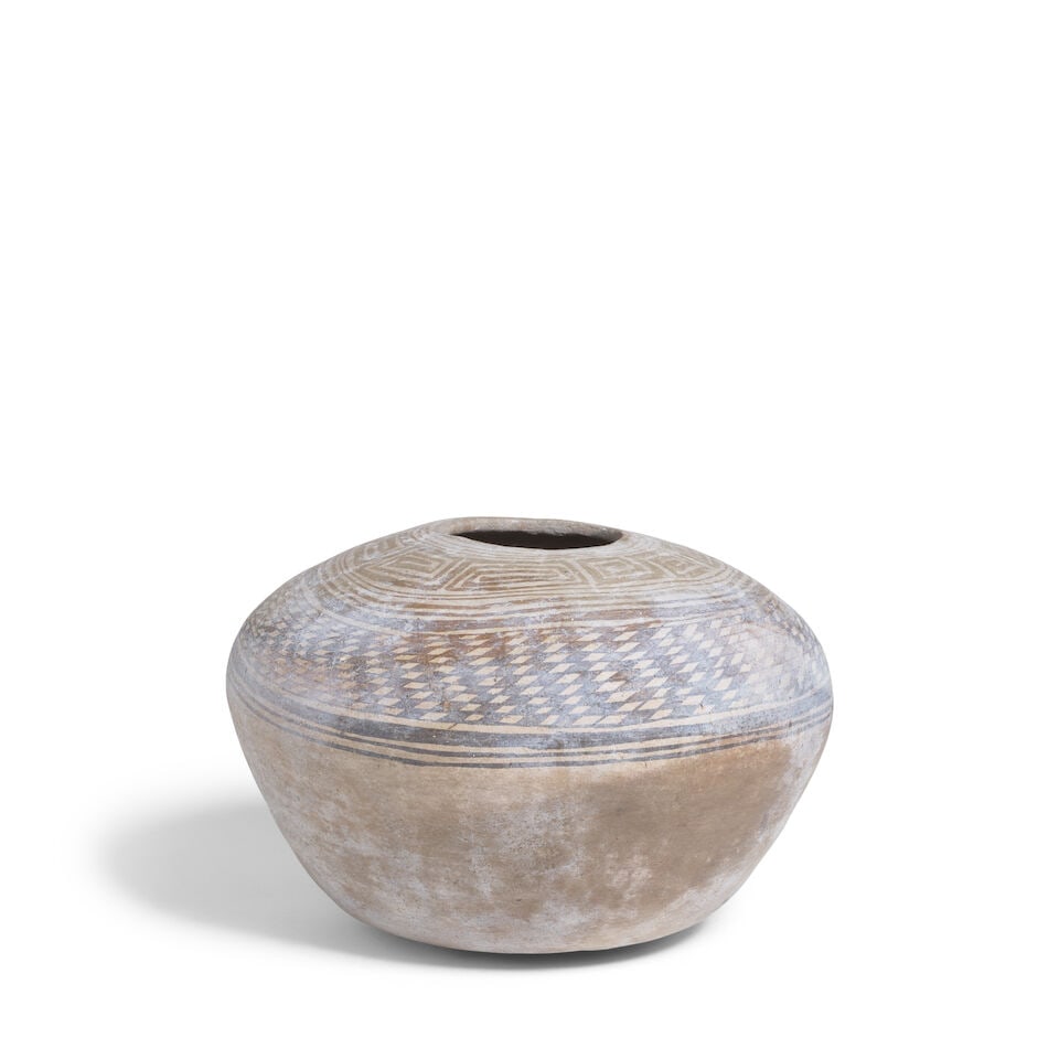 An Ancestral Puebloan black-on-white seed jar (1 of 2)