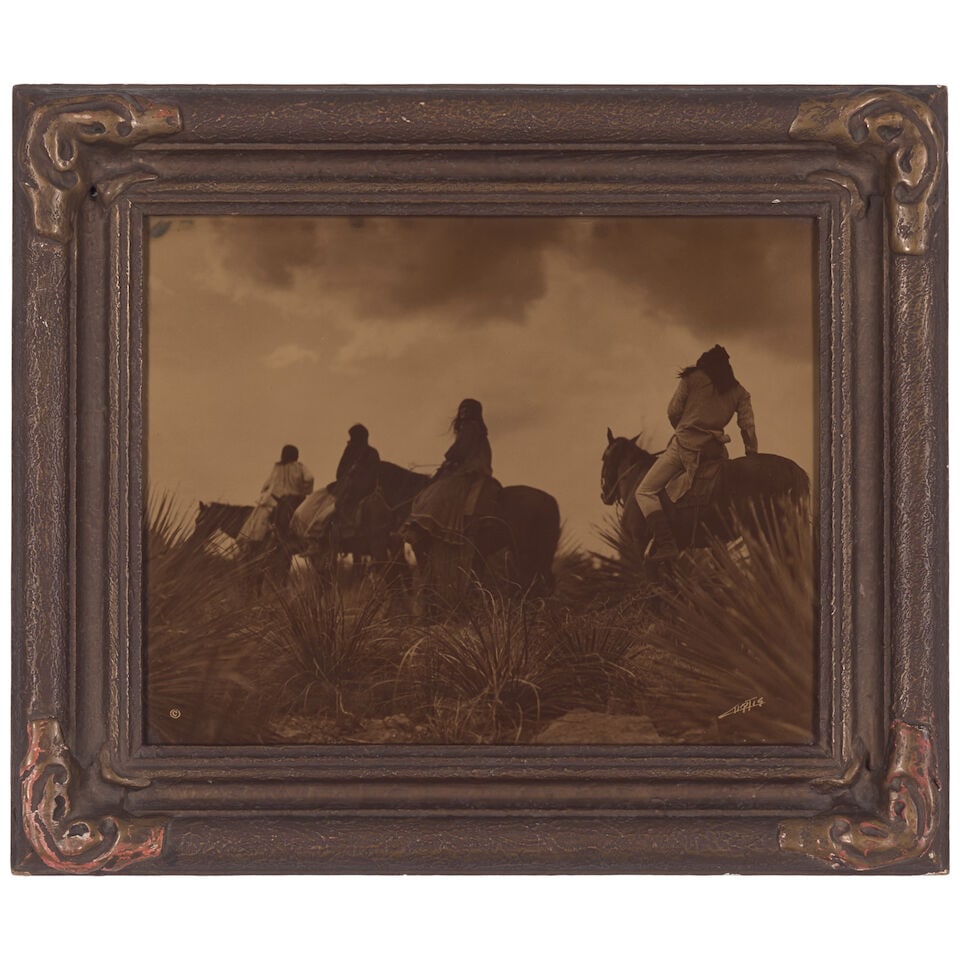 An Edward S. Curtis orotone, 'Before the Storm' (1 of 3)