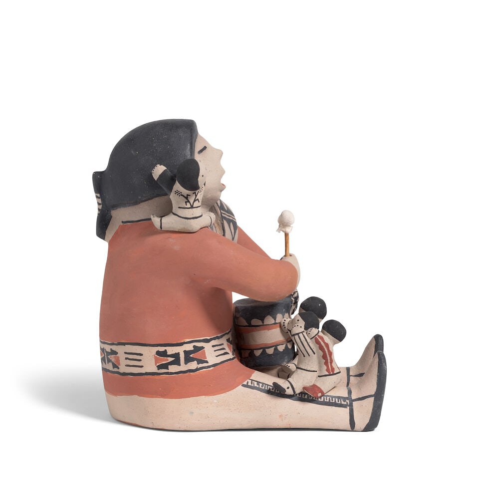 A George Cordero and Helen Cordero pottery storyteller - 4