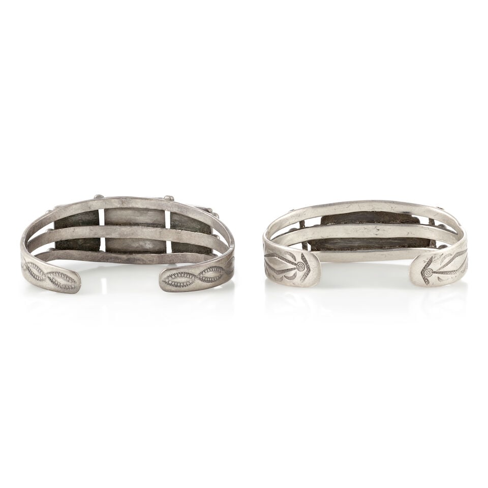 Two Diné (Navajo) cuff bracelets - 2