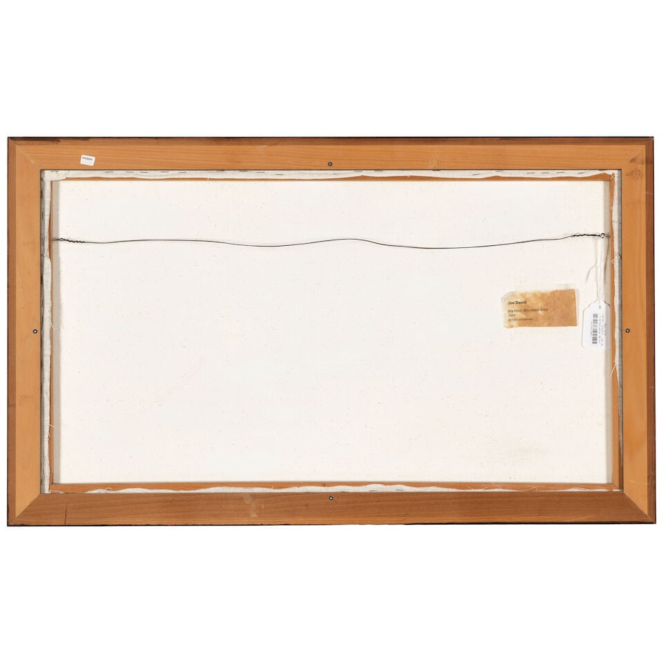 A Joe David painting, 'Big Foot, Wounded Knee,' 1993 - 2