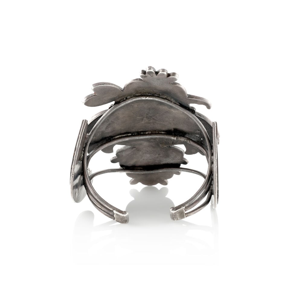 A Zuni multi-stone inlay cuff bracelet - 2