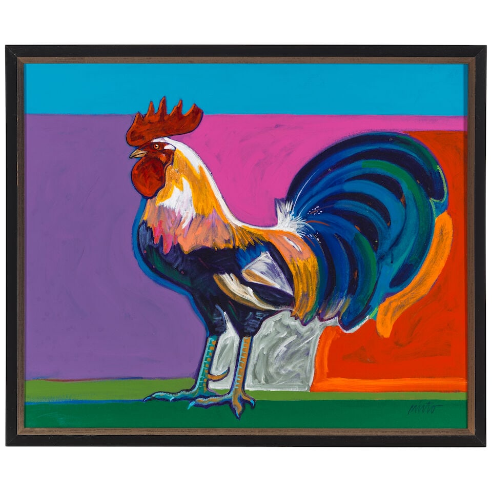A John Nieto painting, 'Young Rooster', 2006 (1 of 3)