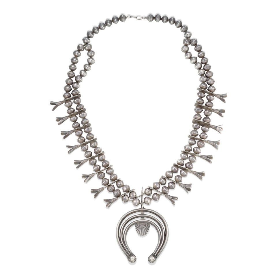 A large Zuni squash blossom necklace (1 of 1)