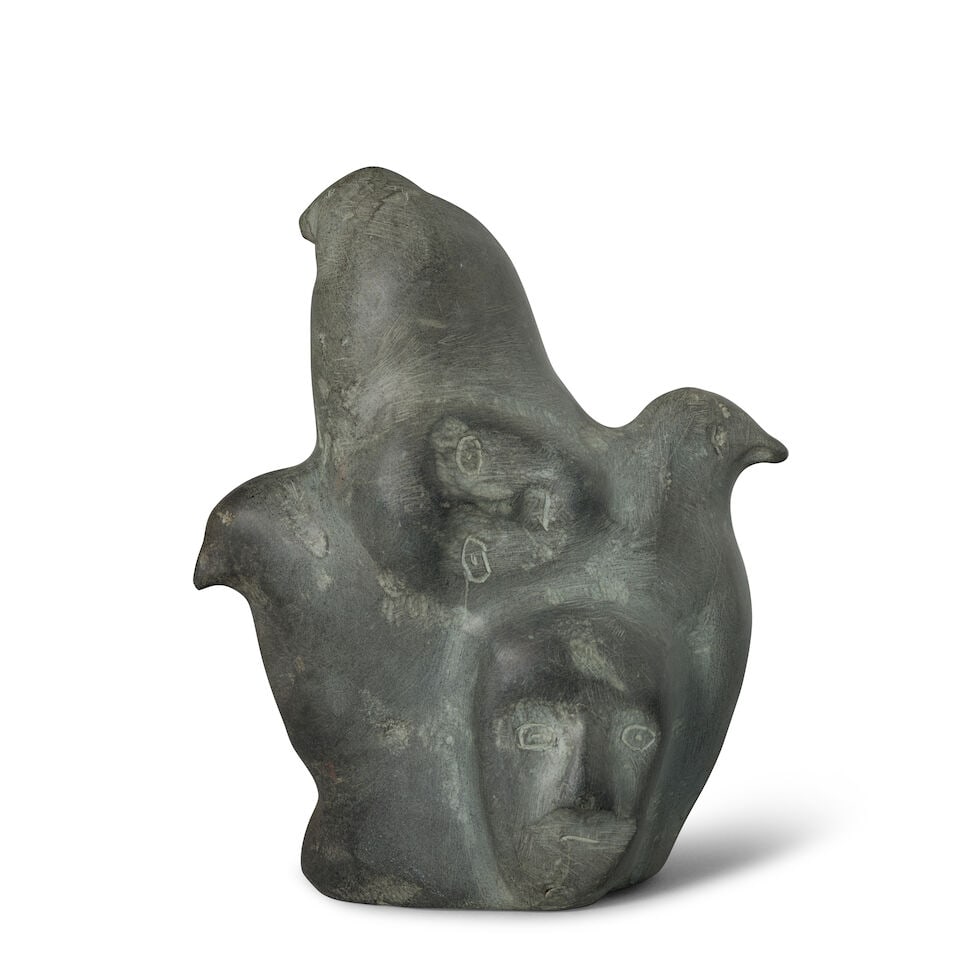 A Tuna Iquliq carved stone sculpture - 2
