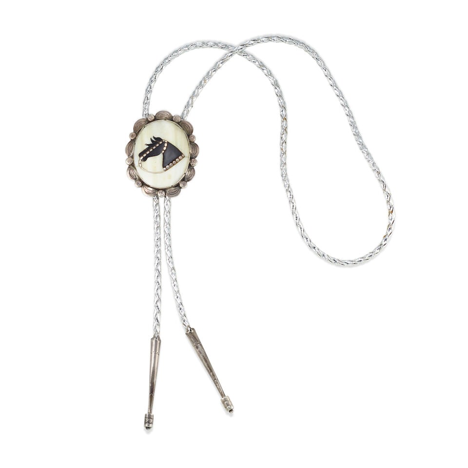 A Dan Simplicio horse-motif bolo tie (1 of 1)