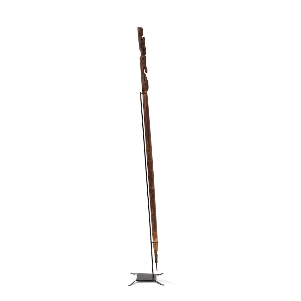 A Northwest Coast effigy speaker staff - 3