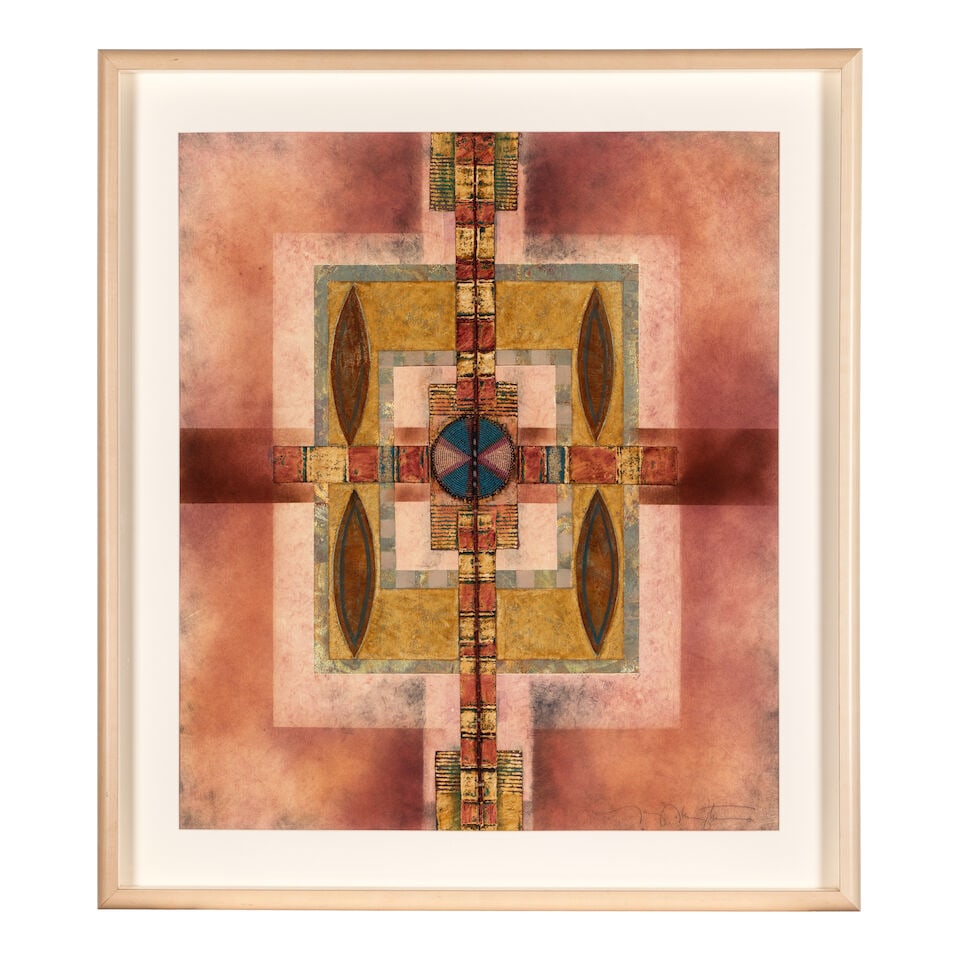 A Tony Abeyta mixed-media artwork, 'Remembrances' (1 of 3)