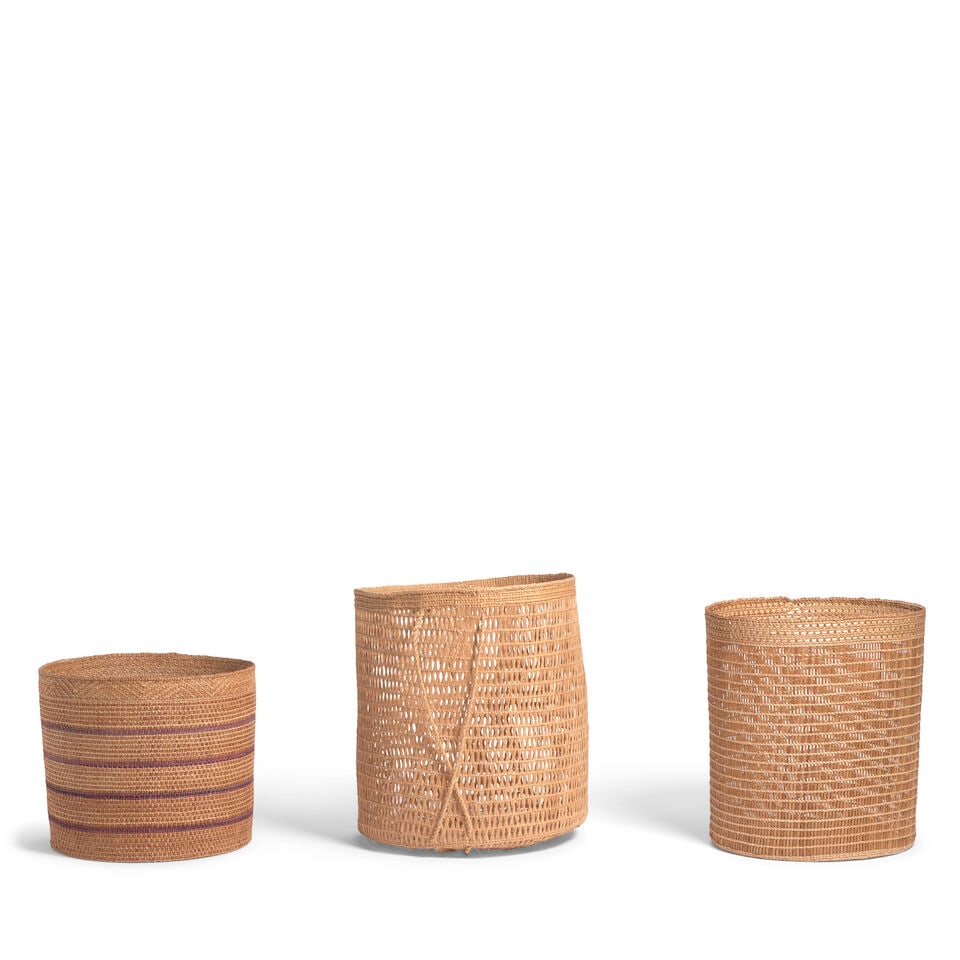 Three contemporary Haida baskets - 2