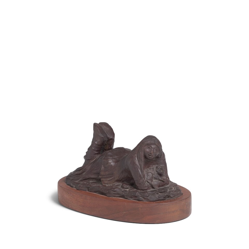 An Allan Houser bronze sculpture, 'My Friend', 1984 (1 of 3)