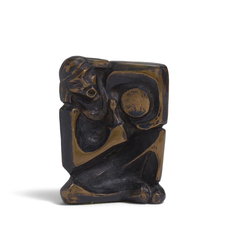 An Allan Houser bronze sculpture, 'Drummer' (1 of 2)