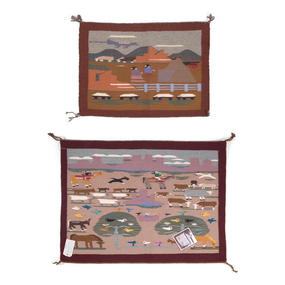 Two contemporary Diné (Navajo) pictorial weavings - 2