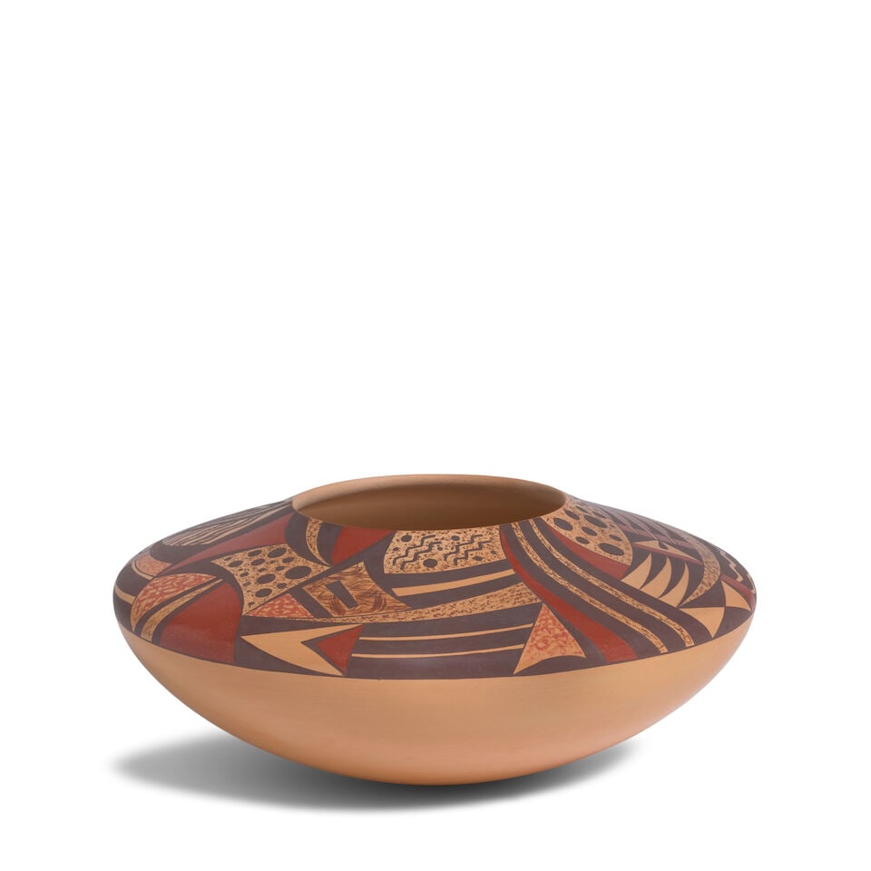 A Steve Lucas polychrome pottery jar - 2