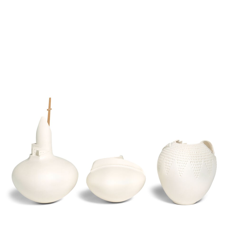 Three Wilford Garcia pottery vessels - 2