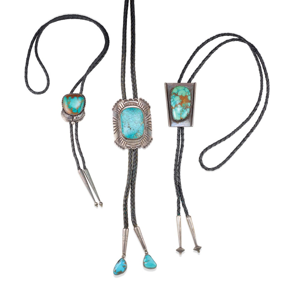 Three Zuni or Diné (Navajo) bolo ties (1 of 1)