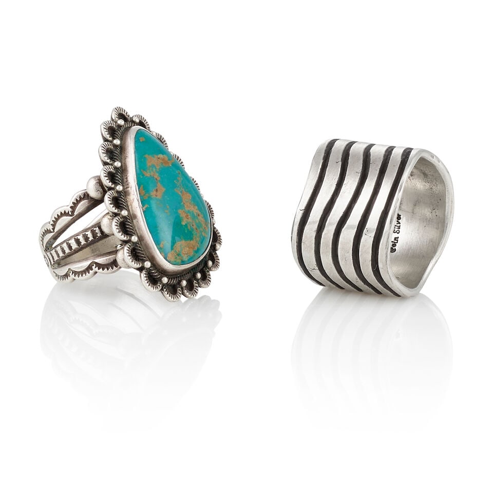 Two Perry Shorty silver rings - 2