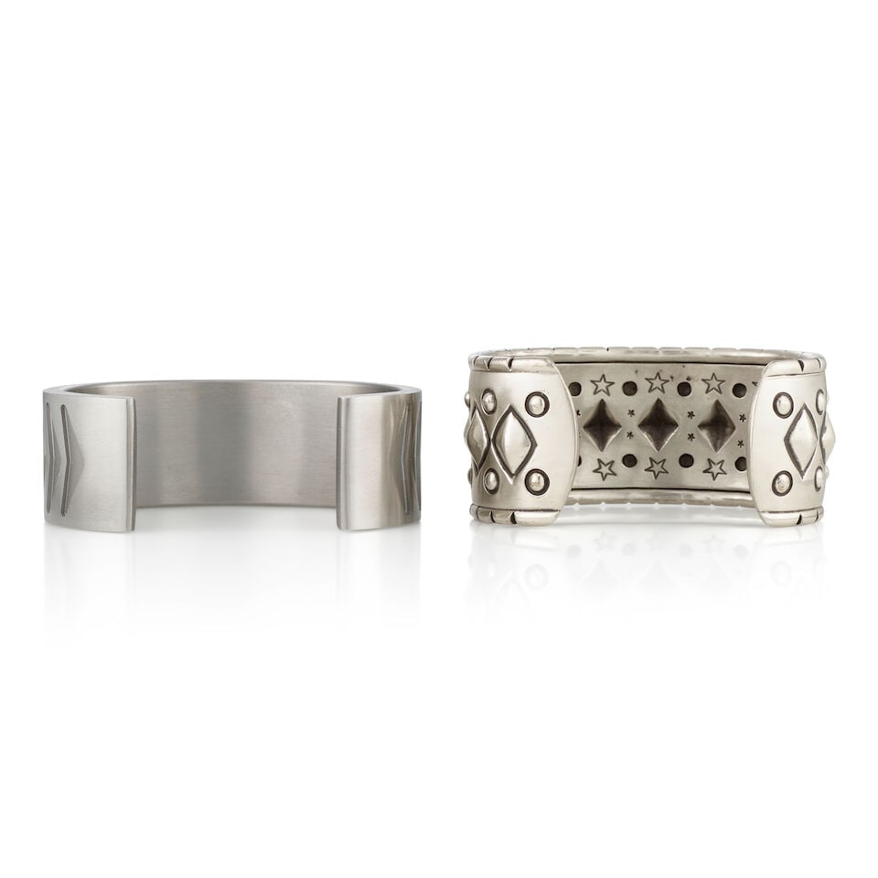 Two modern Native American cuff bracelets - 2