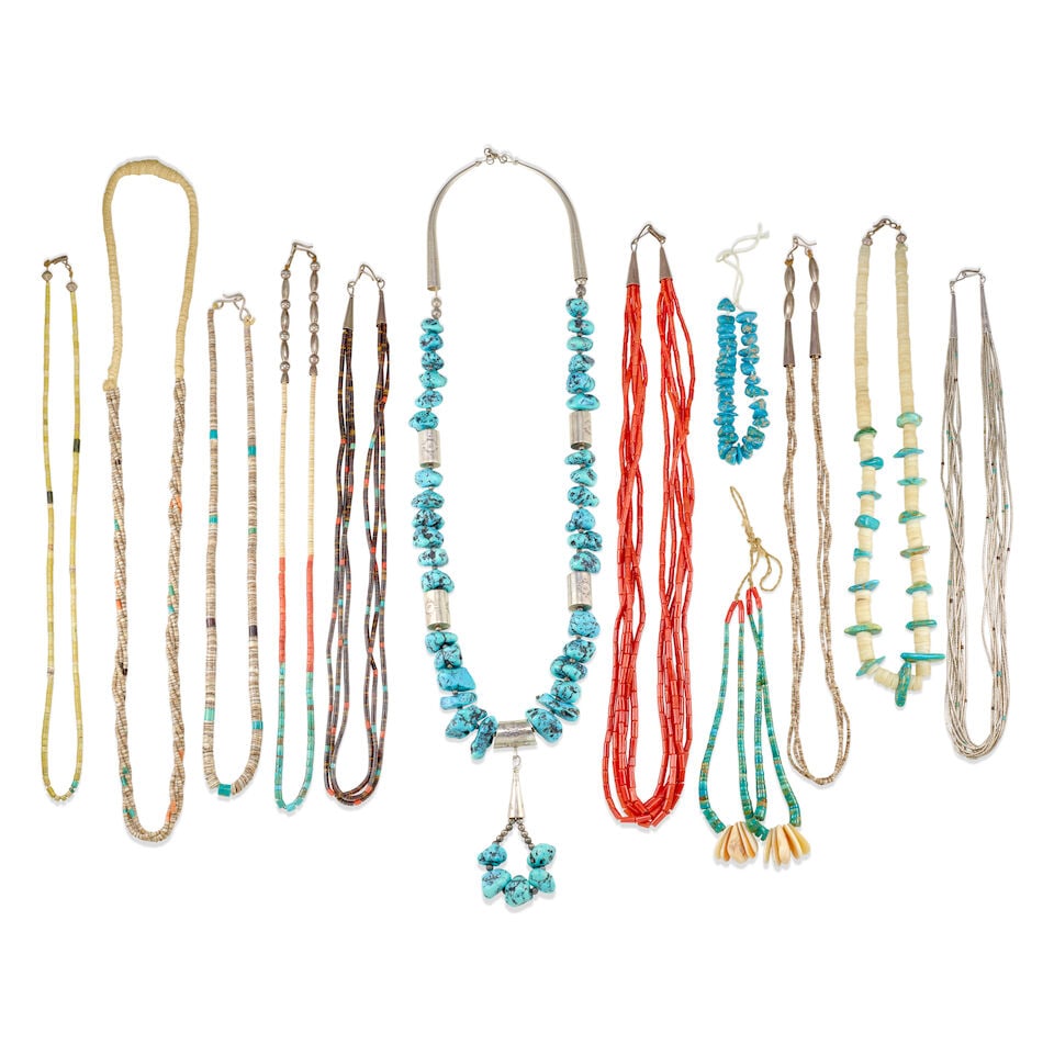 Twelve Southwest necklaces and jaclas (1 of 1)