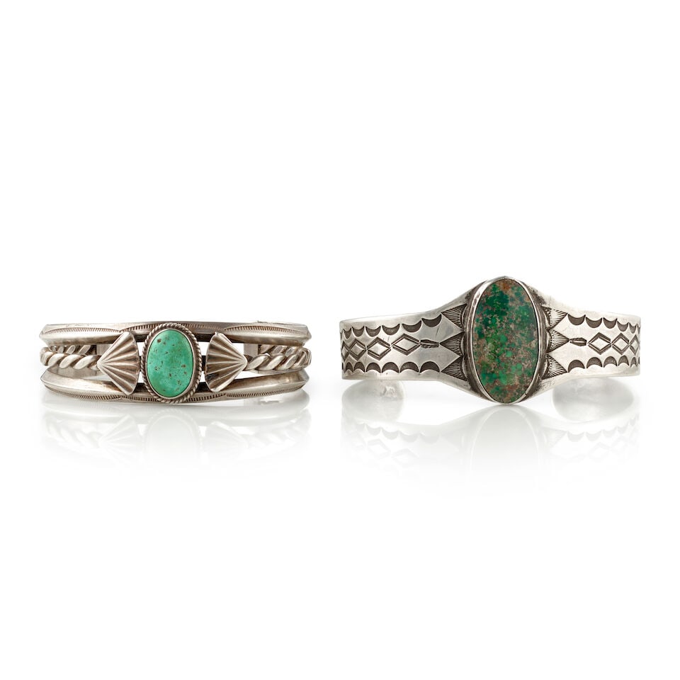 Two Diné (Navajo) cuff bracelets (1 of 3)