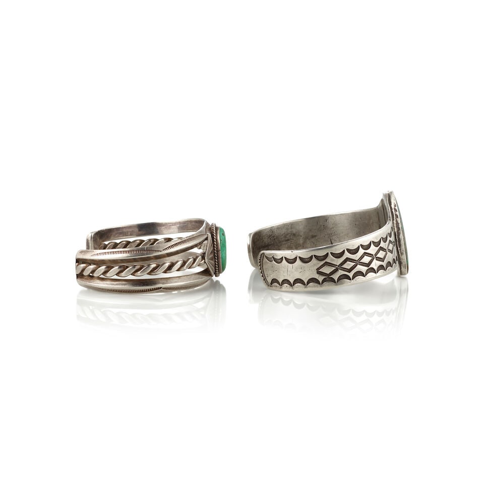 Two Diné (Navajo) cuff bracelets - 3